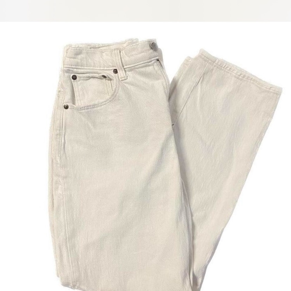 Abercrombie & Fitch Ultra High Rise White Jeans